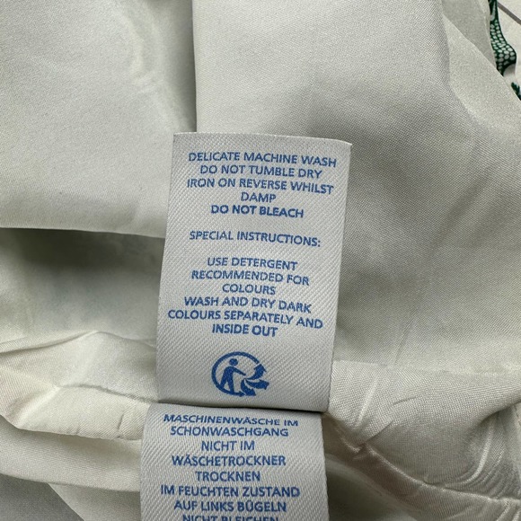 Boden Dress Womens 6 Green Dolly Day Paisley Faux Wrap Elastic Waist Classic - Picture 6 of 11